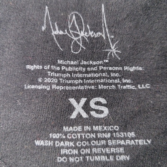 Michael Jackson Thriller T-Shirt Men's Size XS Black Short Sleeve Crewneck - Picture 3 of 6